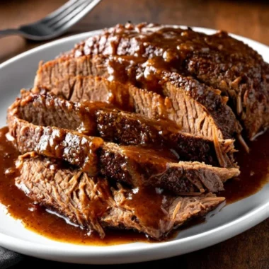 4ingredient Slow Cooker Smothered Beef Sirloin Tip Roast