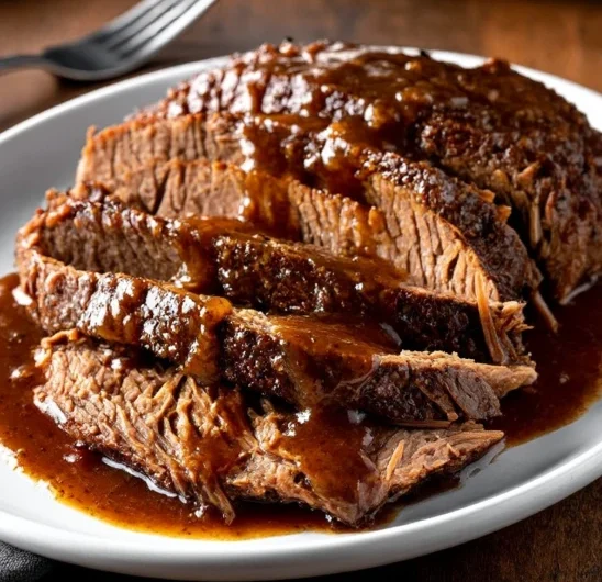 4ingredient Slow Cooker Smothered Beef Sirloin Tip Roast