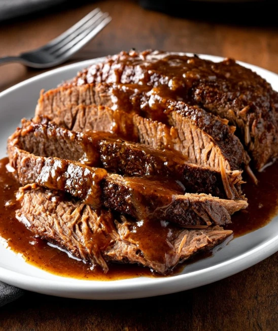 4-Ingredient Slow Cooker Smothered Beef (with Sirloin Tip Roast)