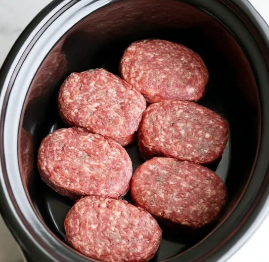4ingredient Slow Cooker Salisbury Steak Patties