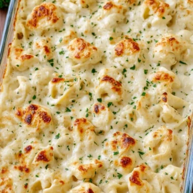 5ingredient Baked Tortellini Alfredo