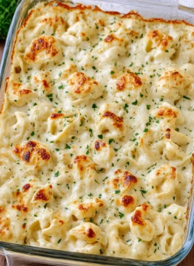 5ingredient Baked Tortellini Alfredo