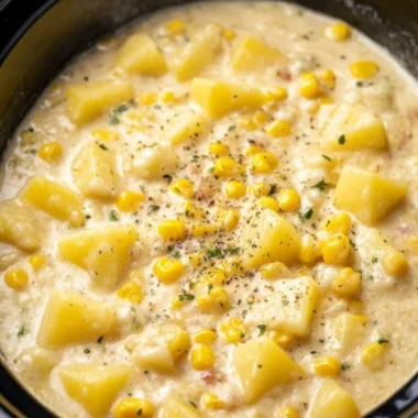 5ingredient Slow Cooker Corn Potato Chowder