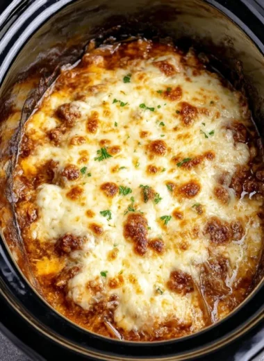 5ingredient Slow Cooker French Onion Chicken