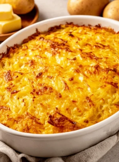 6ingredient Baked Cheesy Hash Browns
