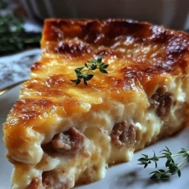 Cheesy Monterey Sausage Pie