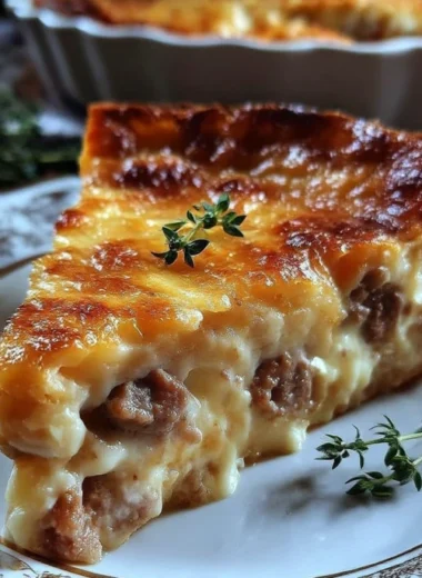Cheesy Monterey Sausage Pie
