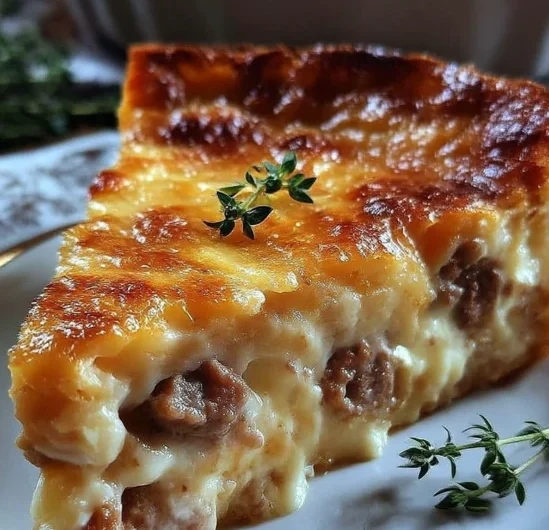 Cheesy Monterey Sausage Pie