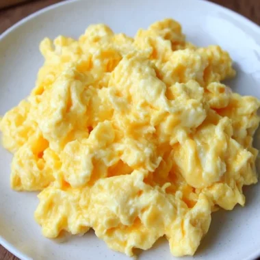 Cheesy Scrambled Eggs