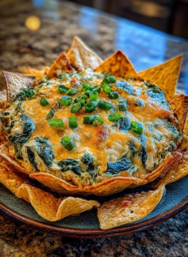 Cheesy Spinach Artichoke Dip