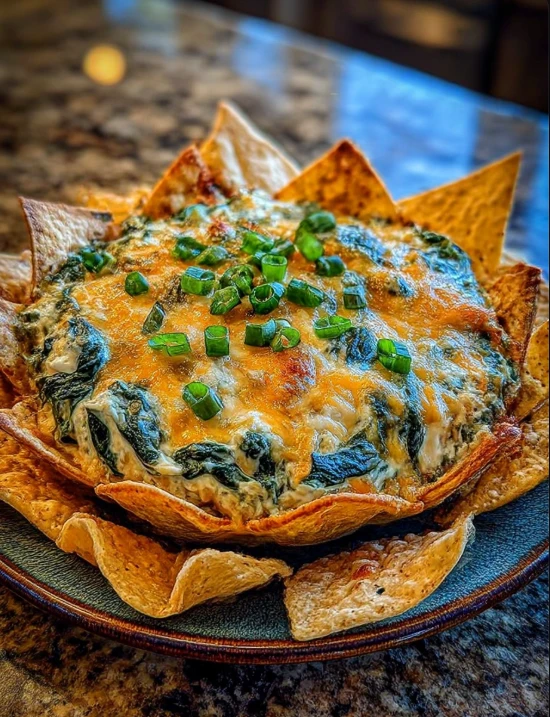 Cheesy Spinach Artichoke Dip