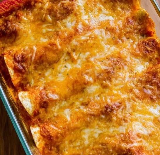 Cottage Cheese Chicken Enchiladas
