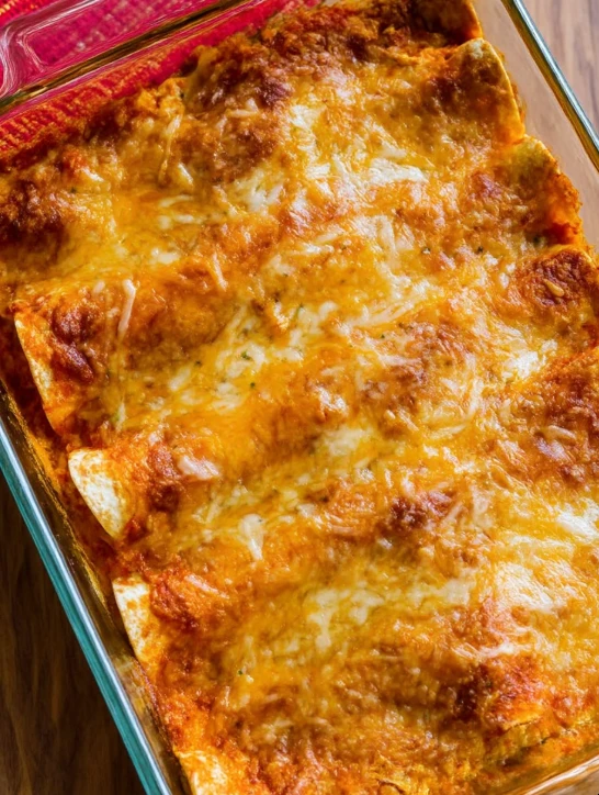 Cottage Cheese Chicken Enchiladas
