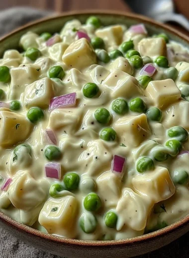 Creamy 1950s Vintage Pea Salad