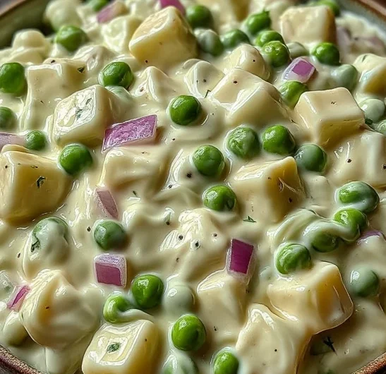 Creamy 1950s Vintage Pea Salad