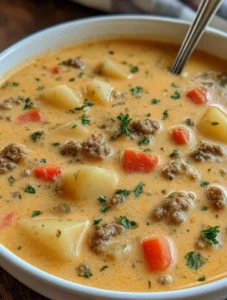 Creamy Cheeseburger Soup