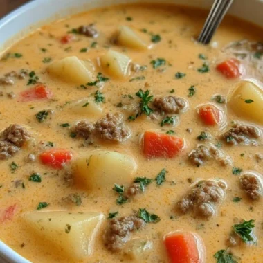 Creamy Cheeseburger Soup