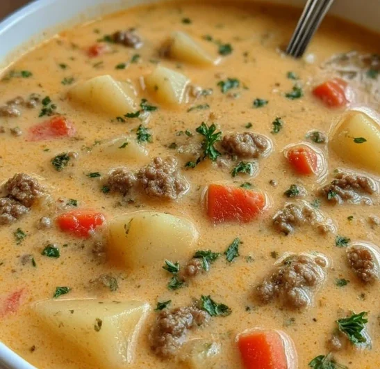 Creamy Cheeseburger Soup