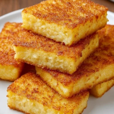 Crispy Fried Cornmeal Mush Slices