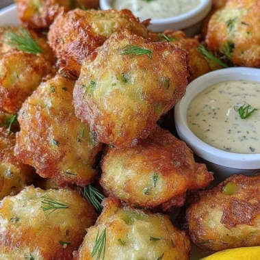 Dill Pickle Chicken Fritters