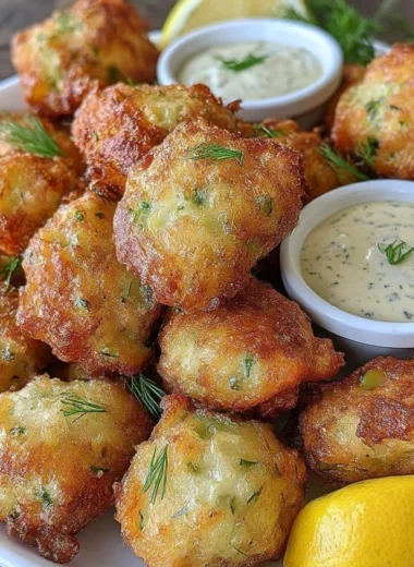 Dill Pickle Chicken Fritters