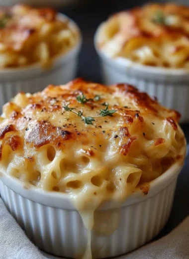 French Onion Pasta Bowls