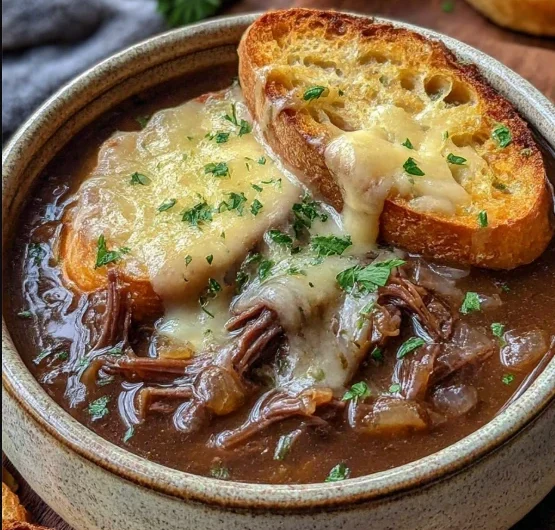 French Onion Short Rib Soup