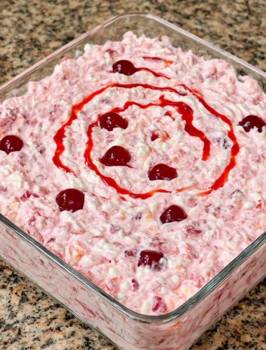 Grandma's Cherry Fluff Frozen Salad