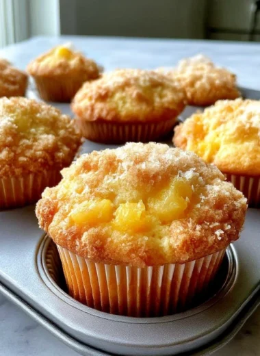 Hawaiian Pineapple Cake Muffins