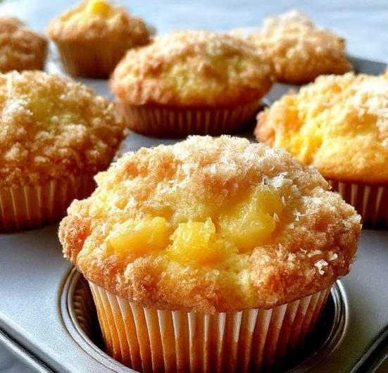 Hawaiian Pineapple Cake Muffins