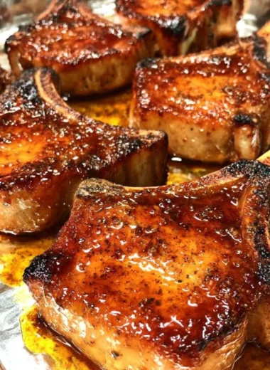 Honey Garlic Glazed Pork Chops
