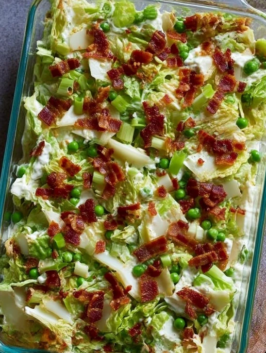Make-Ahead Salad Casserole