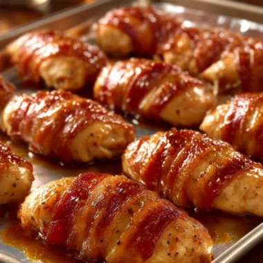 Mapleglazed Baconwrapped Chicken Fillets