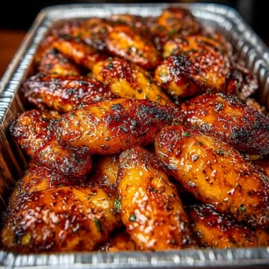 Maple Herb Glazed Chicken Wings