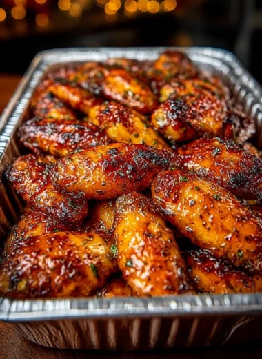 Maple Herb Glazed Chicken Wings