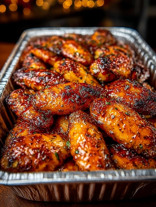 Maple Herb Glazed Chicken Wings