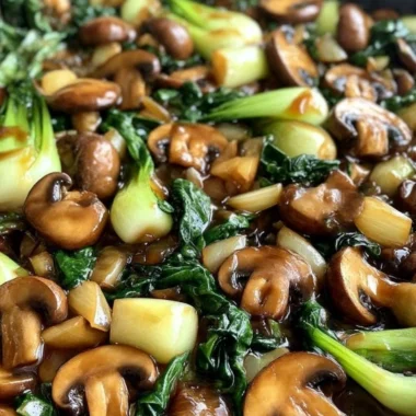 Mushroom Bok Choy Stirfry