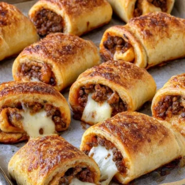 Oven Baked 5ingredient Beef Pizza Roll Ups