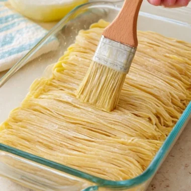 Ovenbaked Garlic Butter Parmesan Pasta Bake