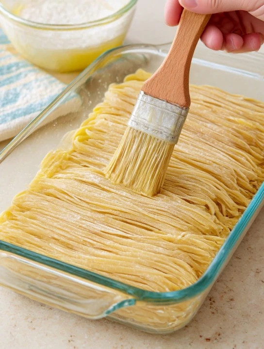 Oven-Baked Garlic Butter Parmesan Pasta Bake