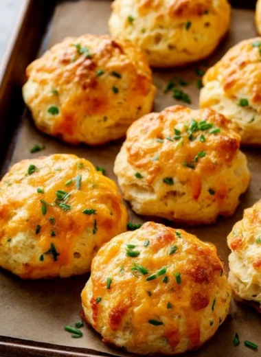 3ingredient Buttermilk Cheddar Biscuits