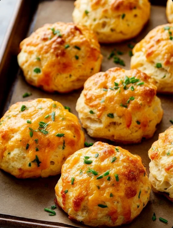 Simple 3-Ingredient Buttermilk Cheddar Biscuits