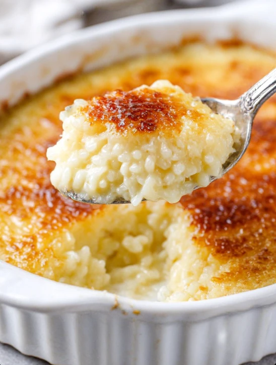 Simple 6-Ingredient Baked Rice Custard