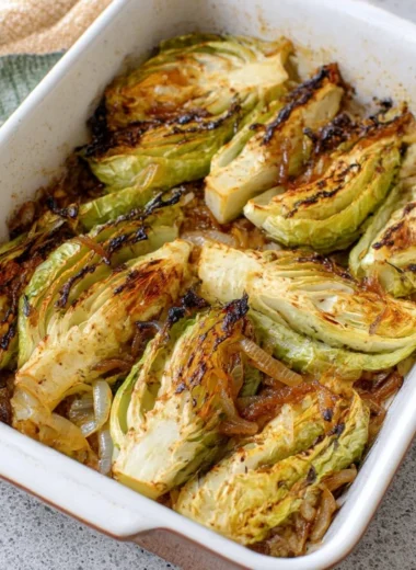 Baked Cabbage Onions