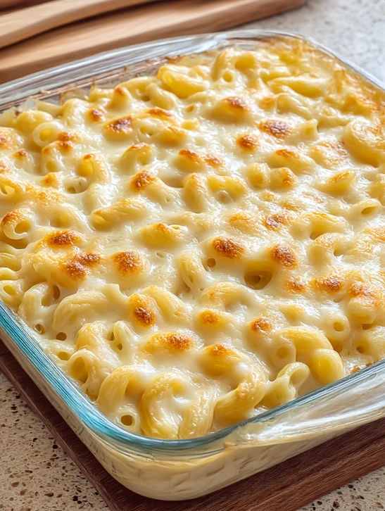 Simple Baked Macaroni with Milk