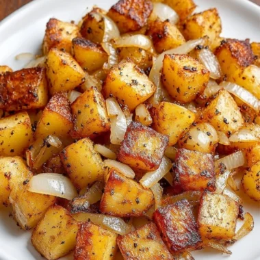 Panfried Potatoes Onions
