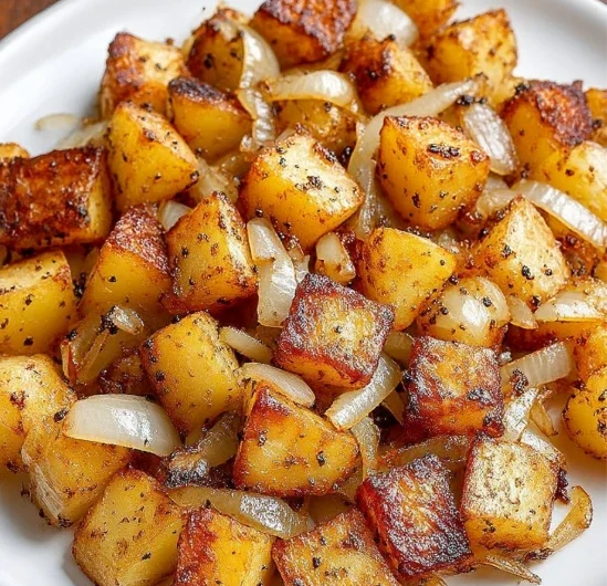 Panfried Potatoes Onions