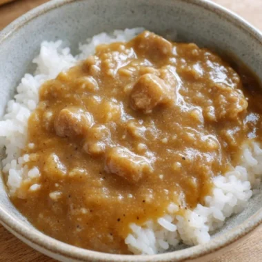Southern 6ingredient Country Gravy Over Rice