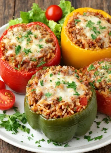 Stuffed Bell Peppers Rice