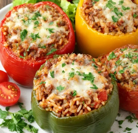 Stuffed Bell Peppers Rice